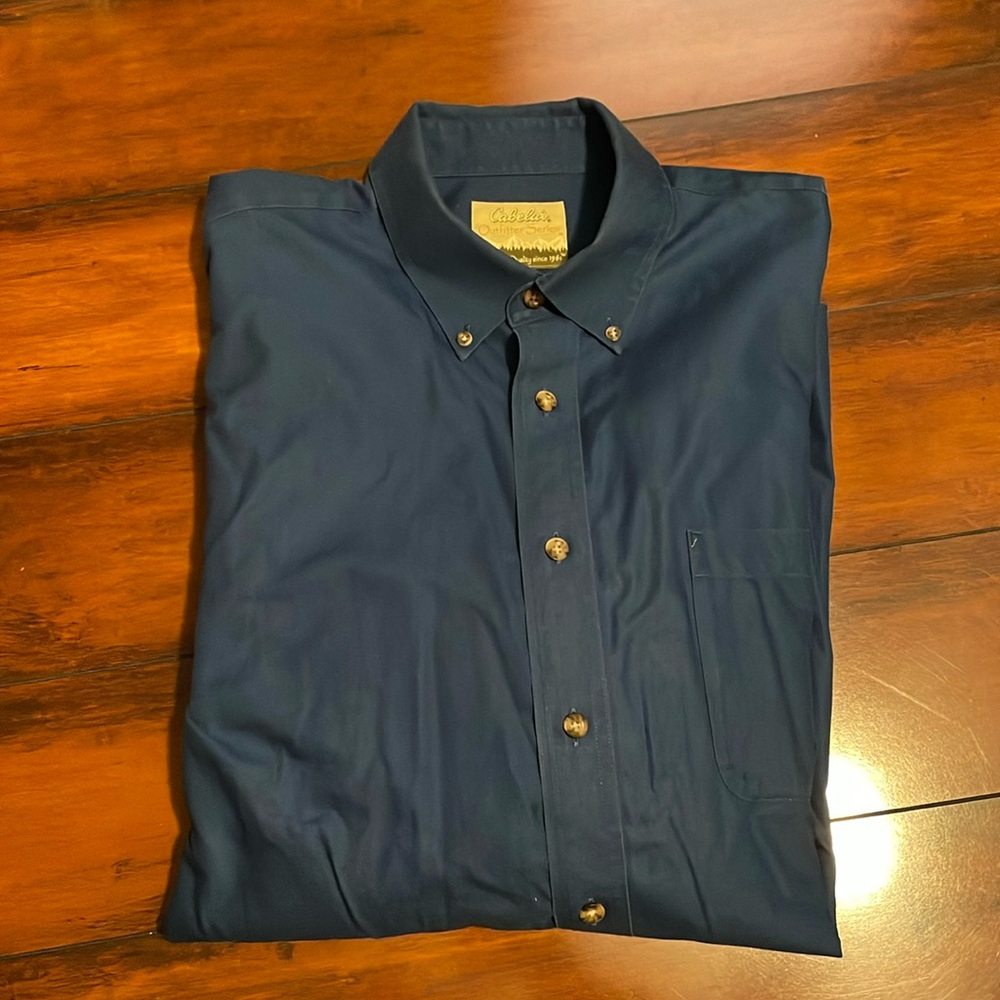 Men’s cabela’s long sleeve button down shirt XL